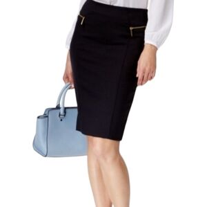 Michael Kors Fashions Basics Black Pencil Skirt Size S